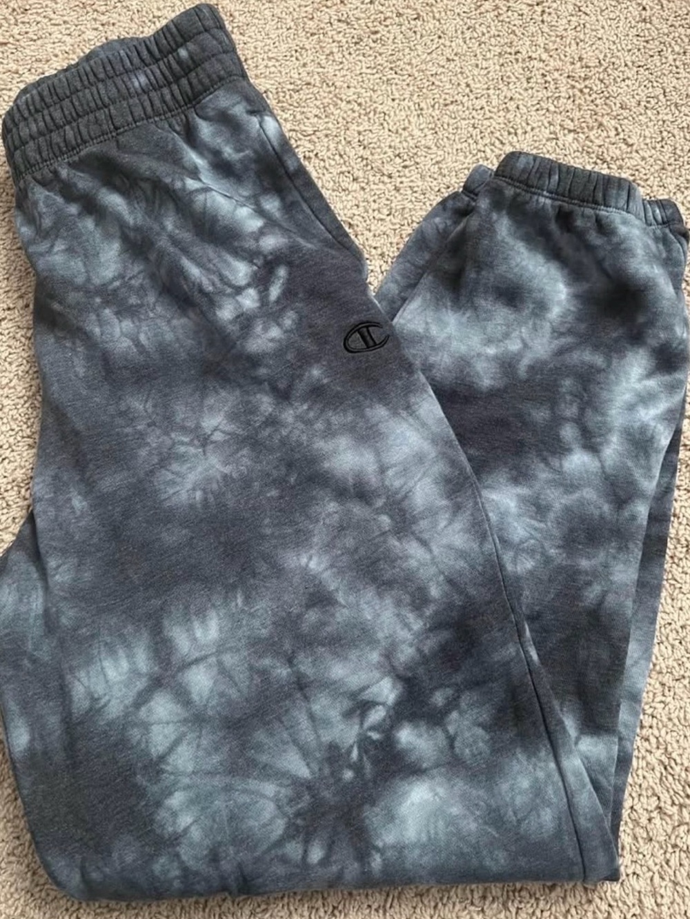 Champion Ladies' Black Tie-Dye Jogger Bottoms